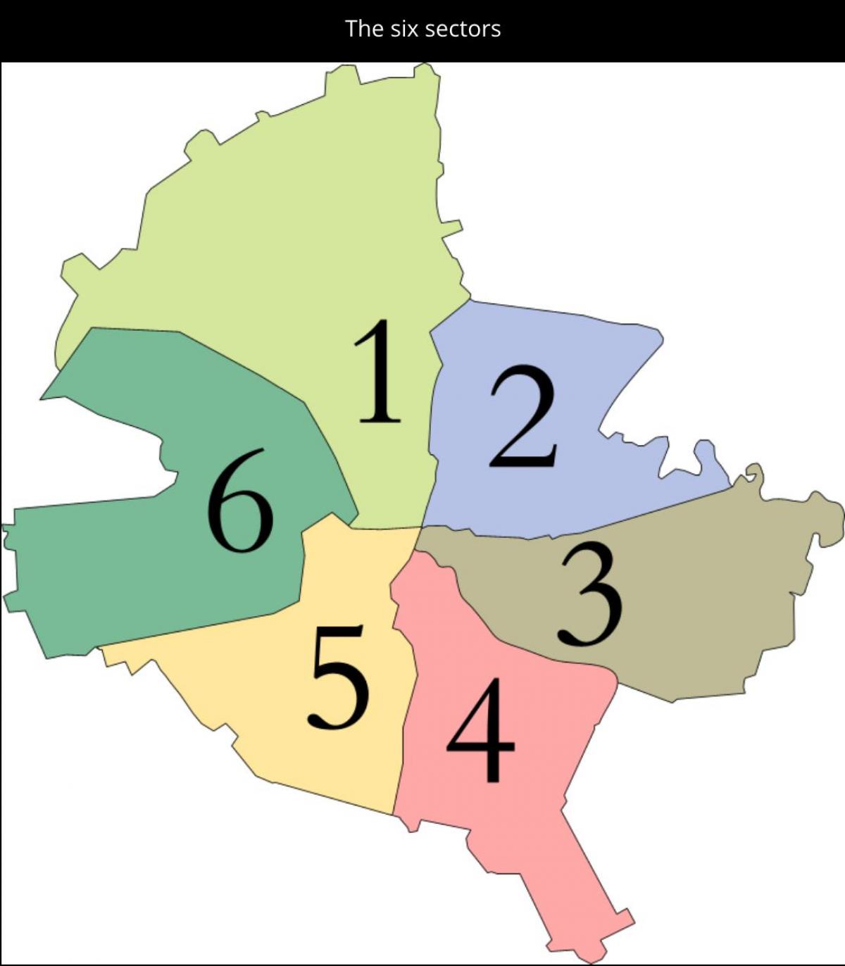 ブカレスト地区マップ